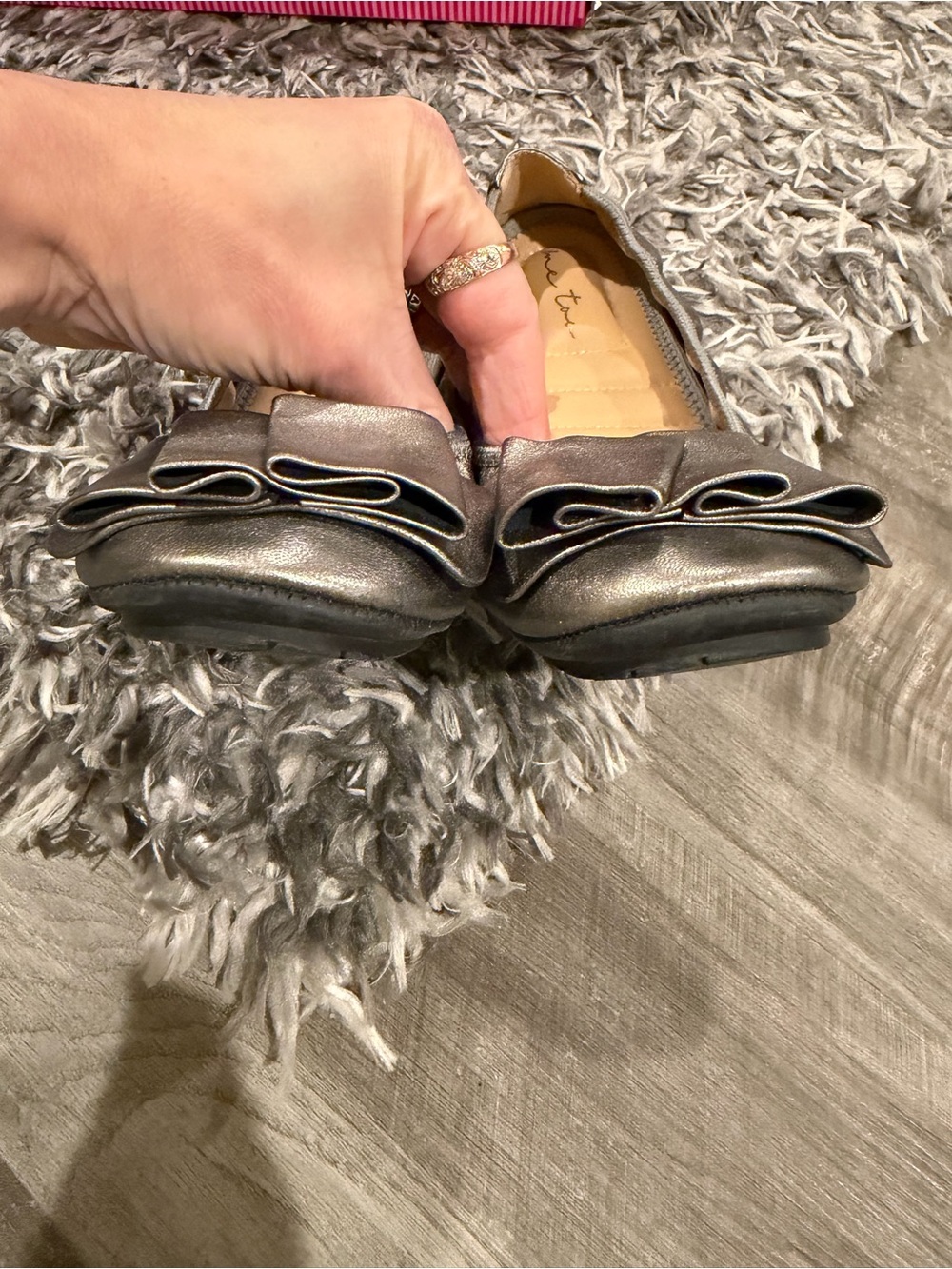 me too Pewter Metallic Lilyana Ballet Flats - Picture 10 of 13
